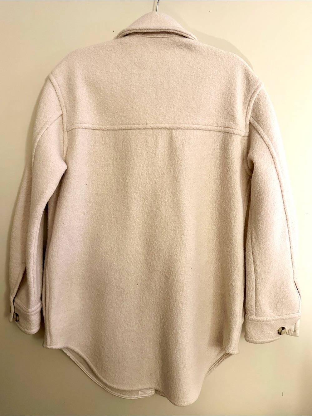 Wilfred Cream Button-Front Shacket - Picture 6 of 9